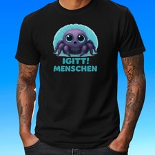 Funshirt Spinne mit Ekelblick – „Igitt, Menschen!“ Humor Shirt