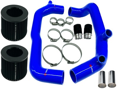diabautosales for BMW 335 535 135 inlets E90 E92 2 inch N54 Air intake - BLUE