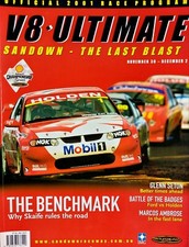 2001 Sandown V8 Ultimate Race Program Supercars Lowndes Skaife HRT Holden Ford
