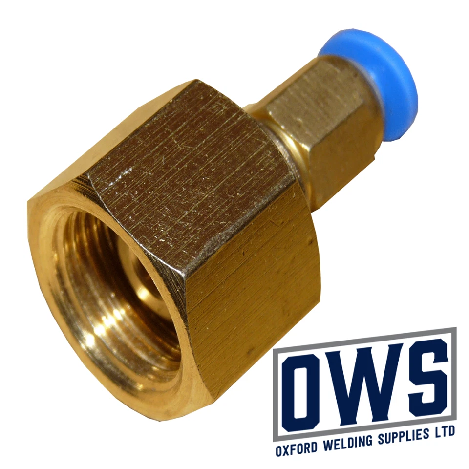 MIG WELDER - MINI MIG ADAPTOR- 3/8 BSP to 4mm tube HOBBY WELDING C02 ARGON GAS