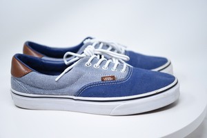two toned blue vans
