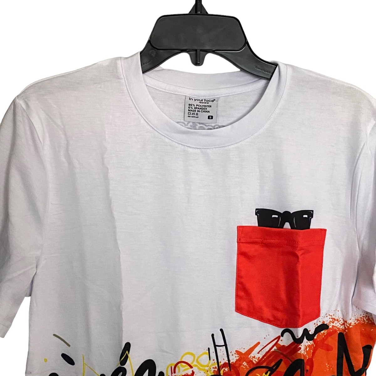 Cheetos Exclusive T-Shirt Men's S White Orange Cheetos vs Doritos