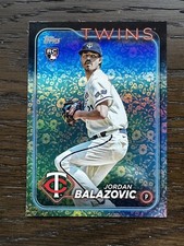 2024 Topps Series 1 Jordan Balazovic Holiday Flowers /50 - No. 263 - Twins