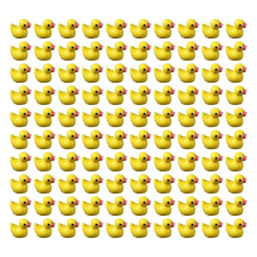 100/200X Mini Rubber Ducks Miniature Resin Ducks Yellow Tiny Duckies UK1