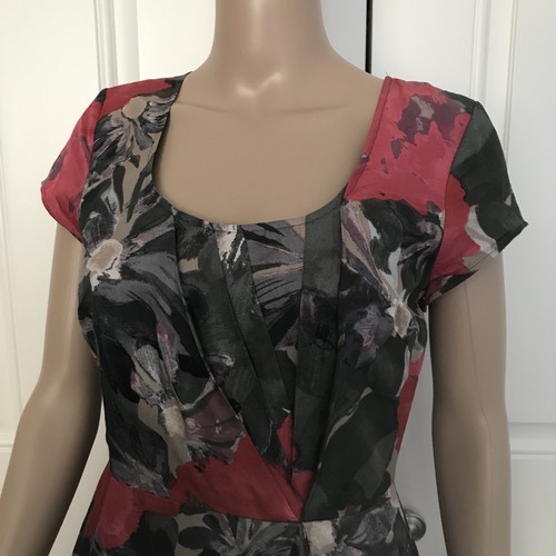 Banana Republic Dress 2 The Mad Men Collection Red Combo Begonia Sheath Joan - Picture 5 of 9