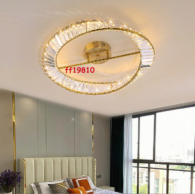 Modern Luxury Gold Twist Ring Light Flush Mount Ceiling Lamps Lighting Fixture