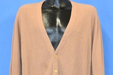 vintage 80s CHRISTIAN DIOR BEIGE ACRYLIC BUTTON UP CARDIGAN SWEATER LARGE L