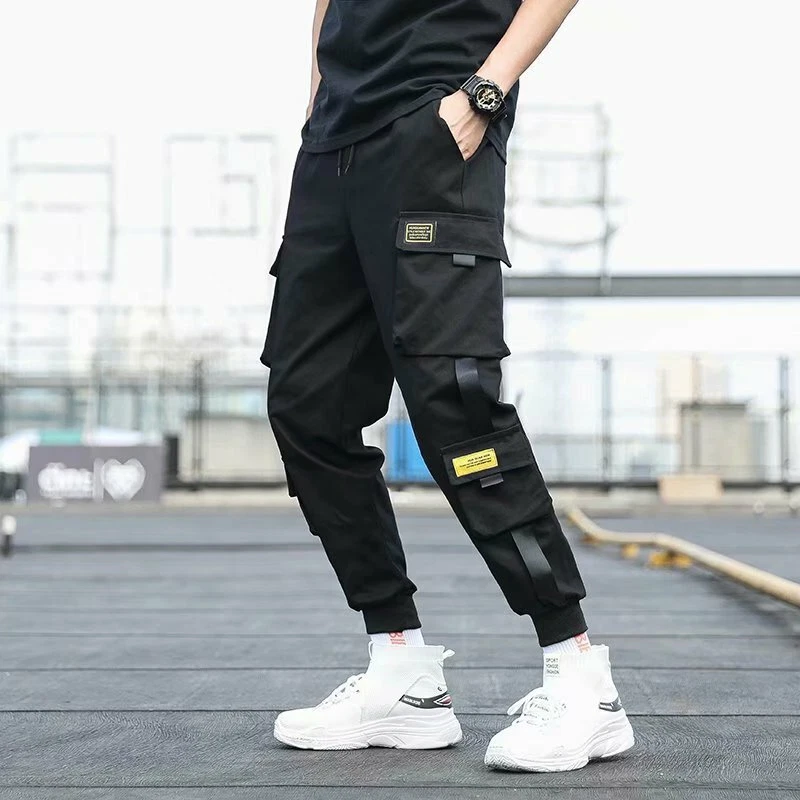 Pantalones de bolsillos laterales para hombre new arrivals