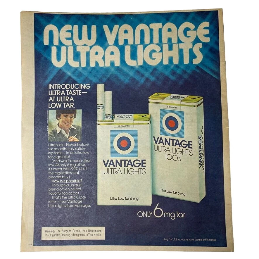 Vantage Collectible Tobacco Cigarettes for sale