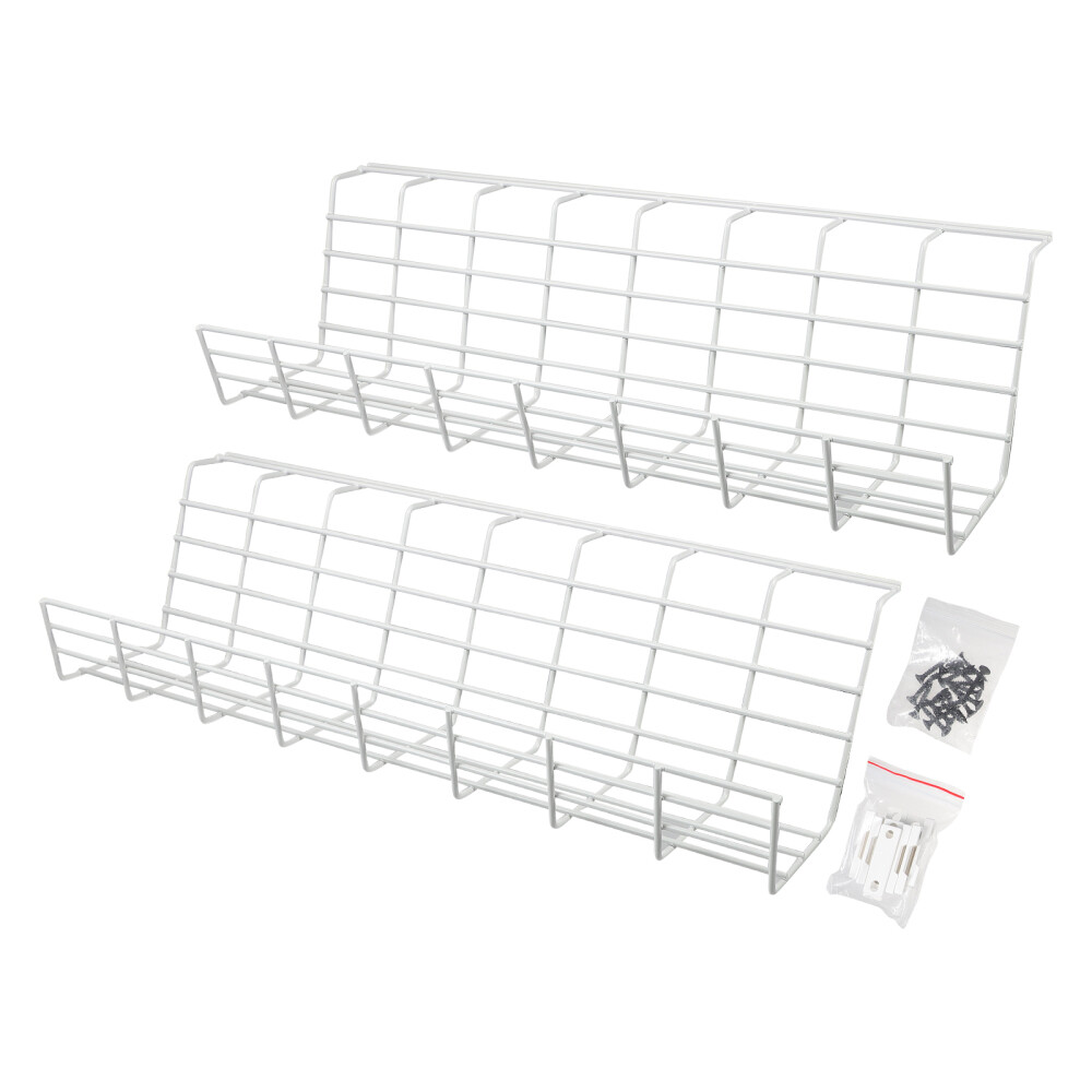 2 Pcs Storage Rack Desk Cable Organizers Office Wire Portable eBay