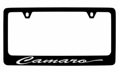 Chevrolet Corvette C5 Z06 Black Coated Metal License Plate Frame Holder