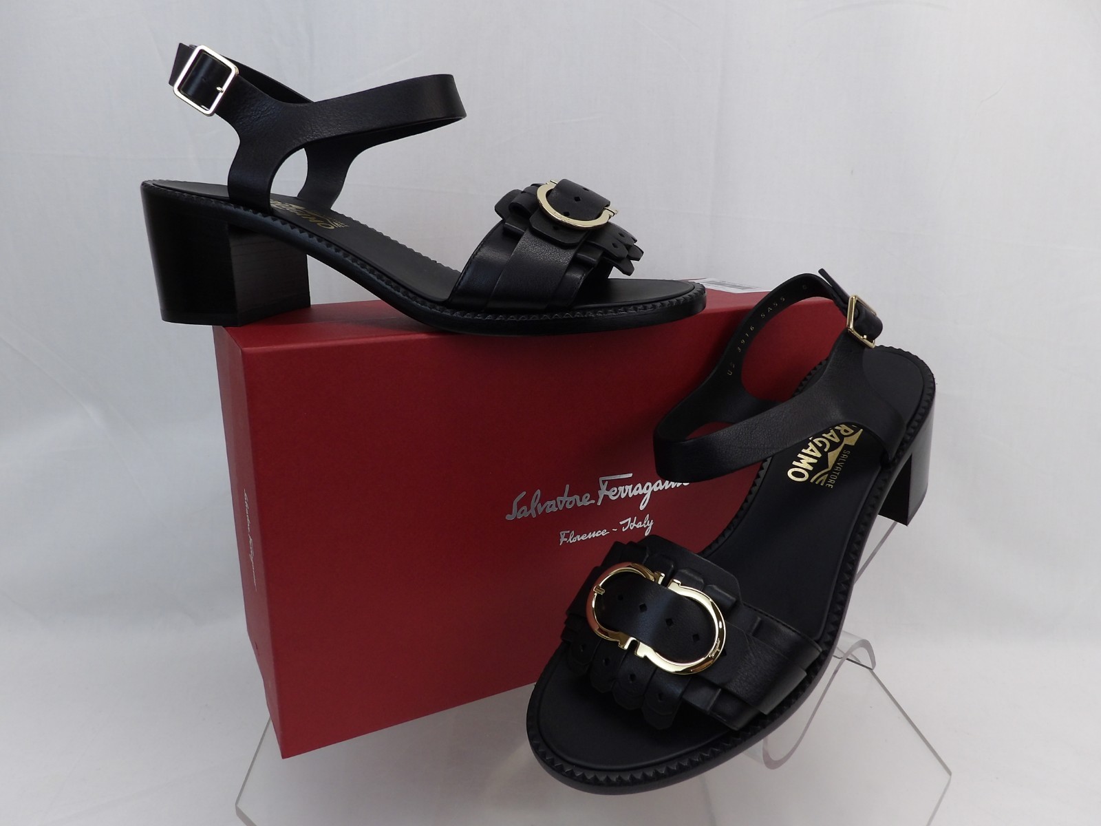 SALVATORE SALVATORE SALVATORE FERRAGAMO ELAN BLACK LEATHER GANCINI FRINGE BIT SANDALS PUMPS 9.5 B 9fd165 SALVATORE SALVATORE SALVATORE FERRAGAMO ELAN BLACK LEATHER GANCINI FRINGE BIT SANDALS PUMPS 9.5 B 9fd165