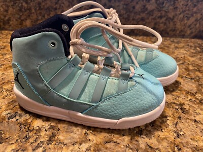 Nike Jordan Toddler Max Aura Size 7C AQ9251-400 Teal White Blue