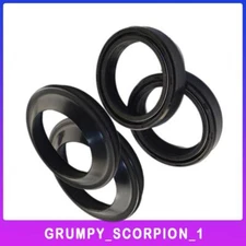 Fit Universal Rubber Front Fork Damper Shock Absorber Dust Oil Seal Kit 43x55x11