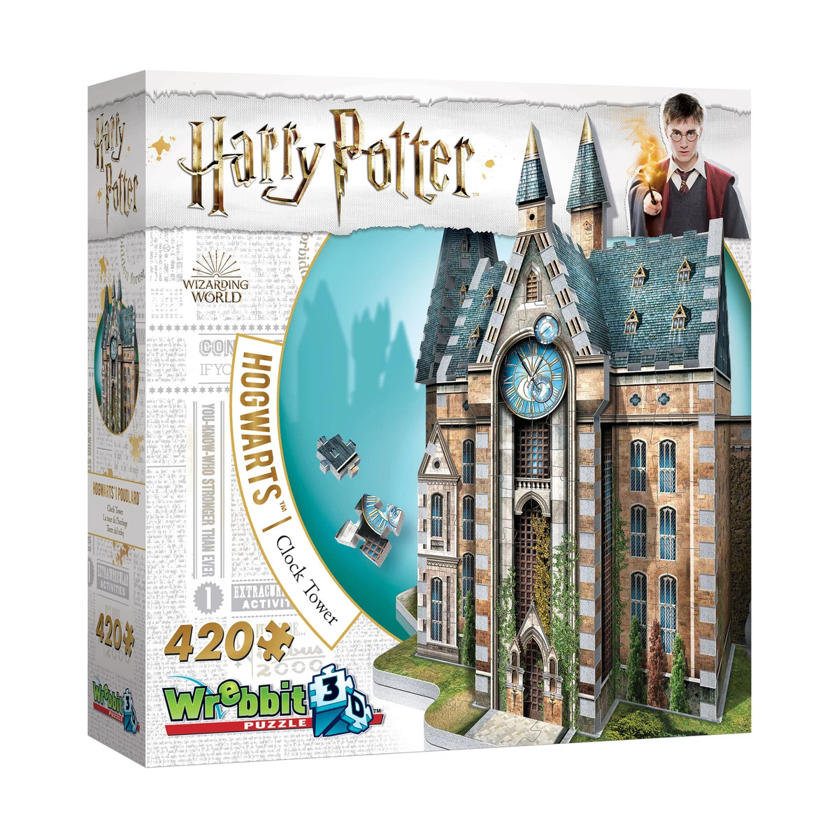 Wrebbit Harry Potter Collection - Hogwarts - Clock Tower 3D Puzzle