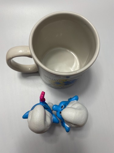 The Smurfs Brainy "Genius At Work" Coffee Mug 2010 Brainy. 2 Grouchy & Panicky - Picture 8 of 11