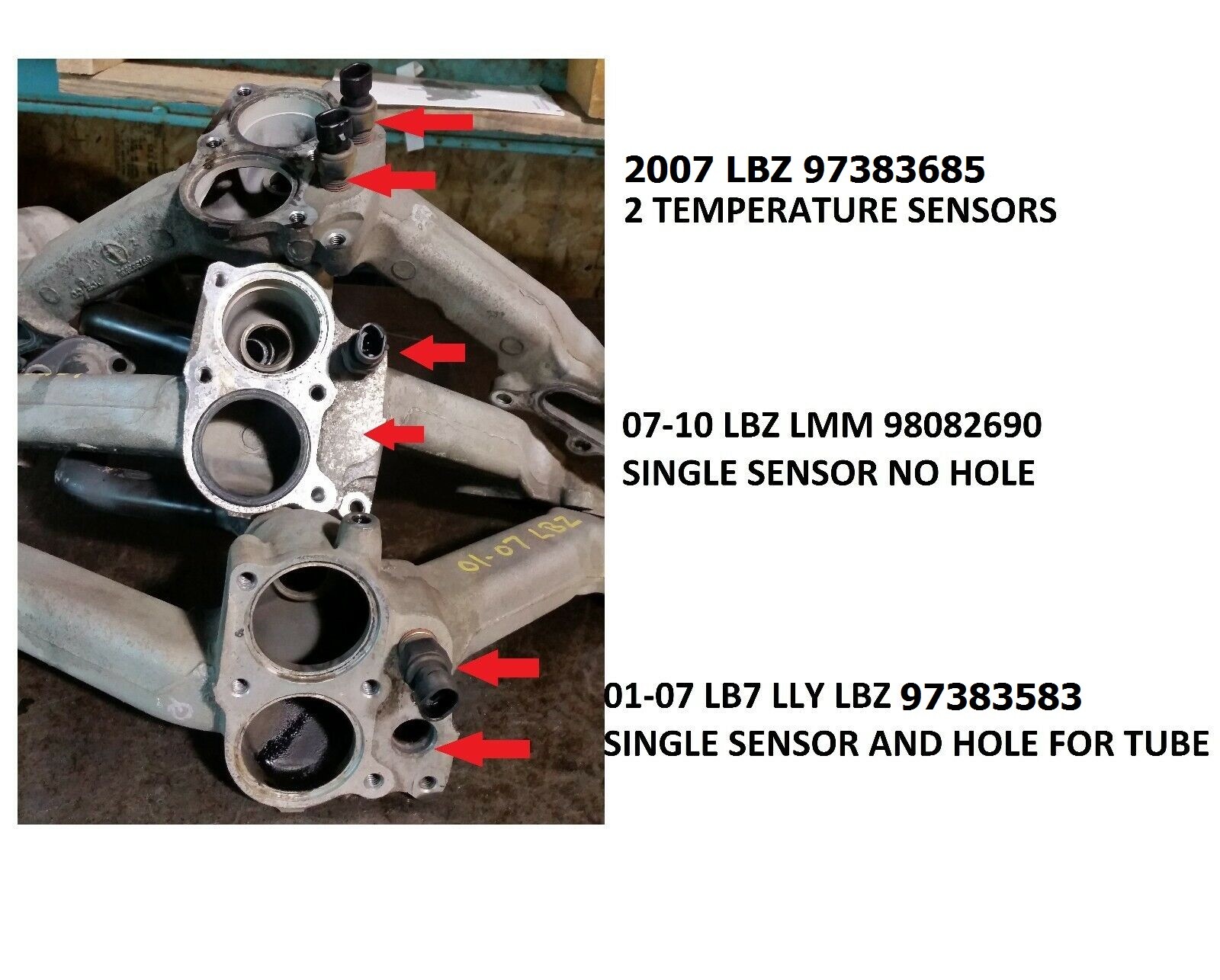 97383583 20012007 6.6 DURAMAX TURBO LB7 LLY LBZ Thermostat Housing eBay