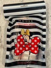 NEW Sealed Disney Minnie Mouse Bath Bombs PEACH STRAWBERRY Scented 7 Pieces
