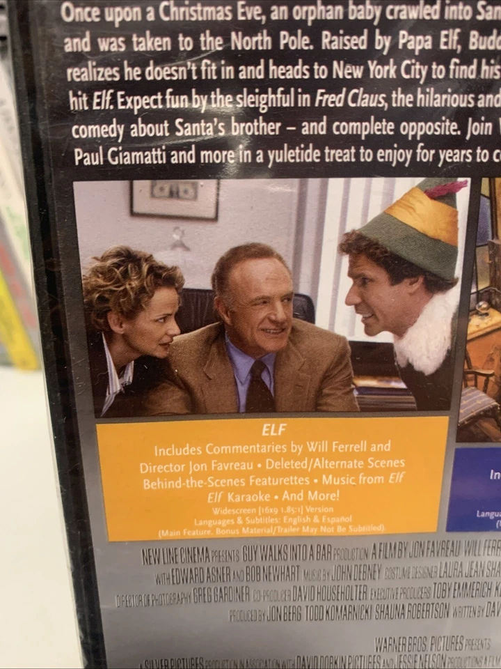 Elf & Fred Claus DVD (Double Feature) Brand New Will Ferrell Buy 3 Get 1 Free - Image 3 of 4