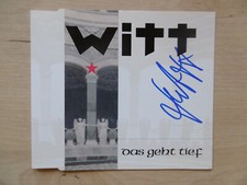Joachim Witt autograph signed CD cover "This goes deep"