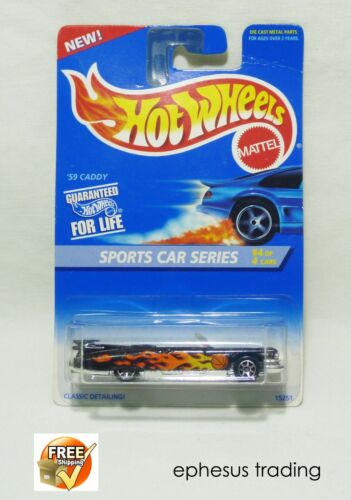 1995 Hot Wheels Sports Cars 1959 59 Caddy Cadillac Eldorado Convertible 1/64 NEW - Picture 1 of 12