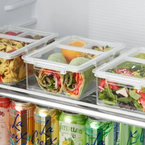 Bento Box Clear Food Storage Container, Set of 3