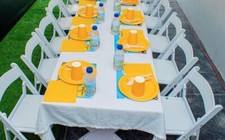 Kids White Party Chairs / Folding / Chiavari*FOR HIRE ONLY*