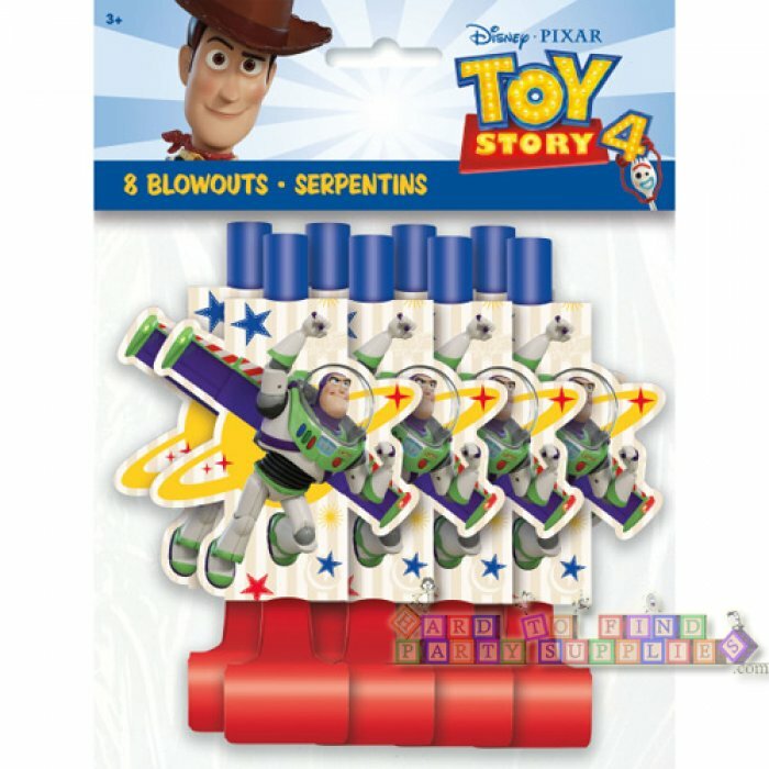 TOY STORY 4 BUZZ LIGHTYEAR BLOWOUTS (8) ~ Birthday Party Supplies Favors Paper