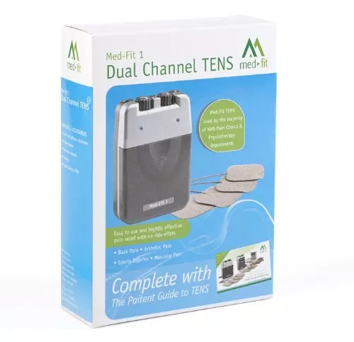 Med-Fit 1 Dual Channel Tens Machine-Fast Effective Pain Relief with 8 Electrodes - Picture 3 of 7