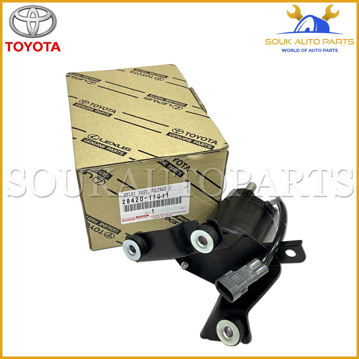 オリエント急行　リバローシ製 28420-17011 Genuine Toyota VOLTAGE CONVERTER RELAY ASSY 2842017011