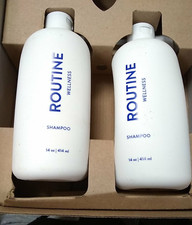 New Sealed Routine Wellness Unscented 14oz Shampoo  Conditioner  Hair Serum