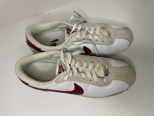 Nike Mens Cortez Basic 316418-109 White Red Maroon Casual Shoes Sneakers Size 10 - Picture 13 of 24