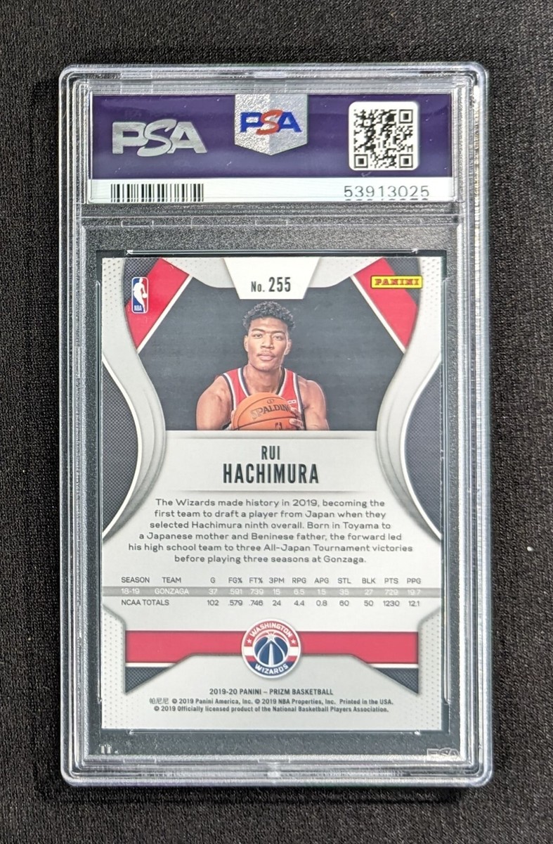 2019 Panini Hachimura Rui 直書きサイン PSA 10 Rui Hachimura 2019-20 Panini Prizm Base PSA 10 GEM MINT