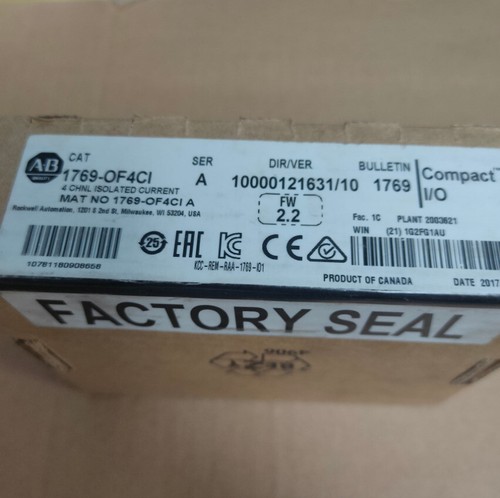New ALLEN BRADLEY 1769-OF4CI /A CompactLogix 4 Pt A/O Current Module 1769OF4CI - Picture 5 of 13
