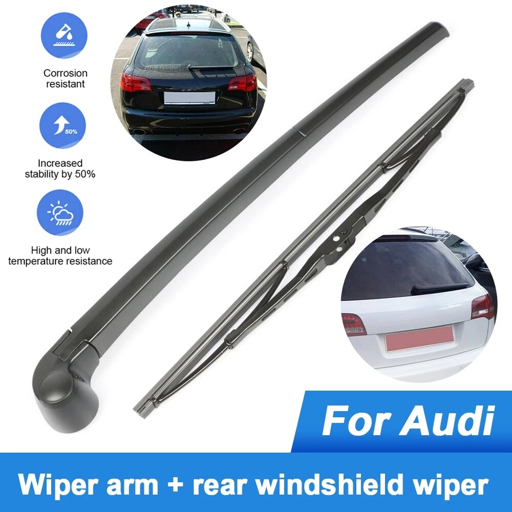 Image 1 - Rear Wiper Arm Blade Set For Audi A3 A4 8P 2003 2004 2005 2006 2007 2008 UK NEW