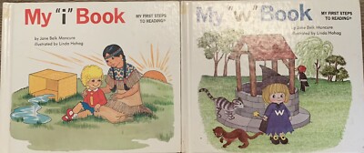 My First Steps To Reading Moncure ABC Hardcover 2 Book Non-Complete Set Lot GOOD