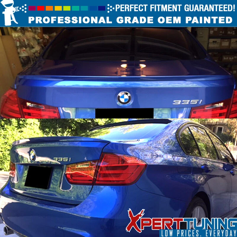 Fits 12-18 BMW F30 Sedan Performance Rear Trunk Spoiler ABS - Painted Color Foto 2 de 4