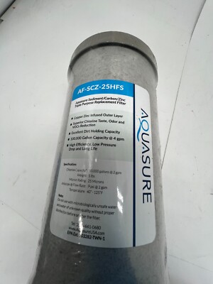 Aquasure Fortitude V2 Triple Purpose Replacement Water Filter Cartridge-Standard