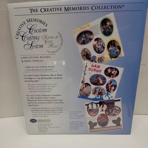 2 Packs Creative Memories Custom Cutting System 4 Ovals & 3 Circle Templates NEW - Picture 3 of 6