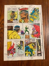 POWER MAN IRON FIST #107 comic ART COLOR GUIDE LUKE CAGE 1981 battle hammer