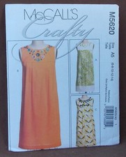 McCalls Misses/Misses Petite Dresses Sizes 6-14 Uncut Pattern M5620