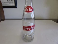 VINTAGE DERI-DEL CHOCOLATE FLAVORED DRINK 8 OZ. ACL SODA BOTTLE 