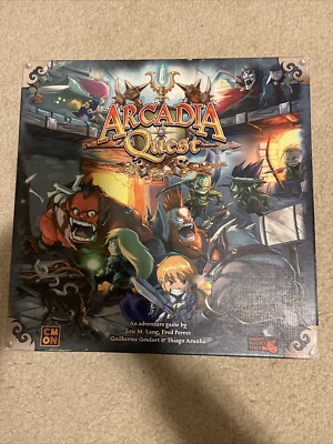 2016 Arcadia Quest Board Game by CMON Missing 100 Guild Tokens