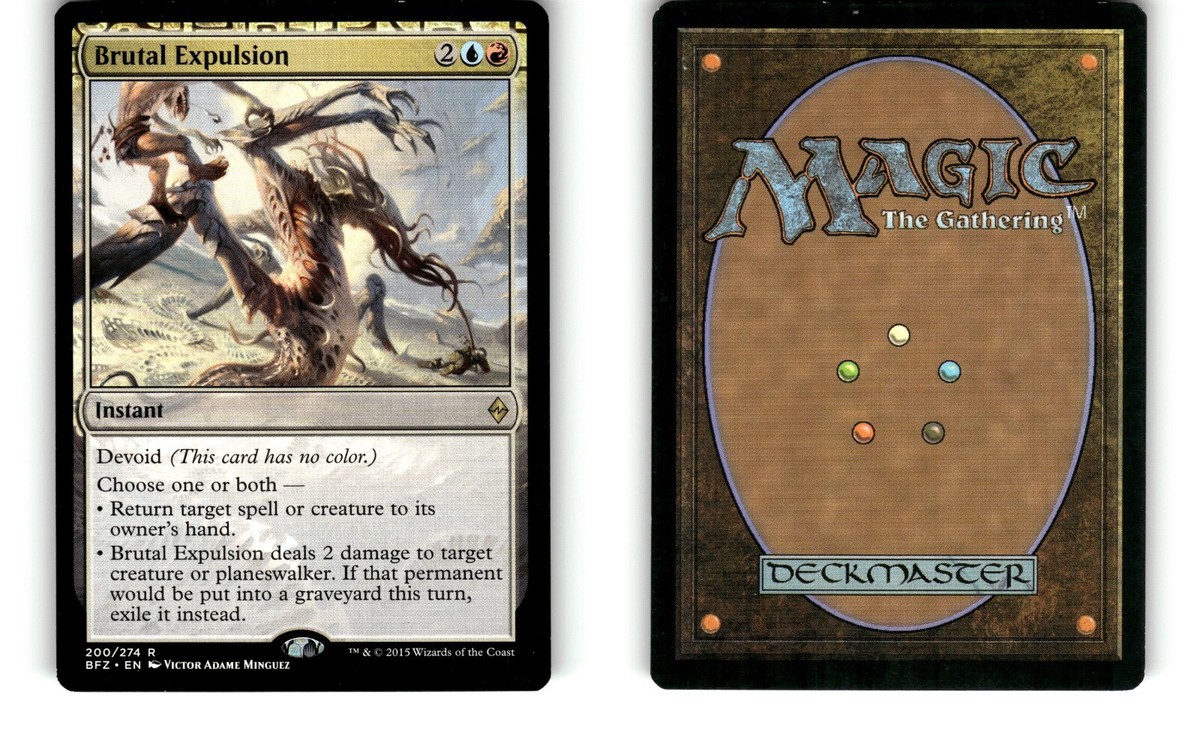 MTG Battle for Zendikar Brutal Expulsion BFZ 200/274 R | eBay