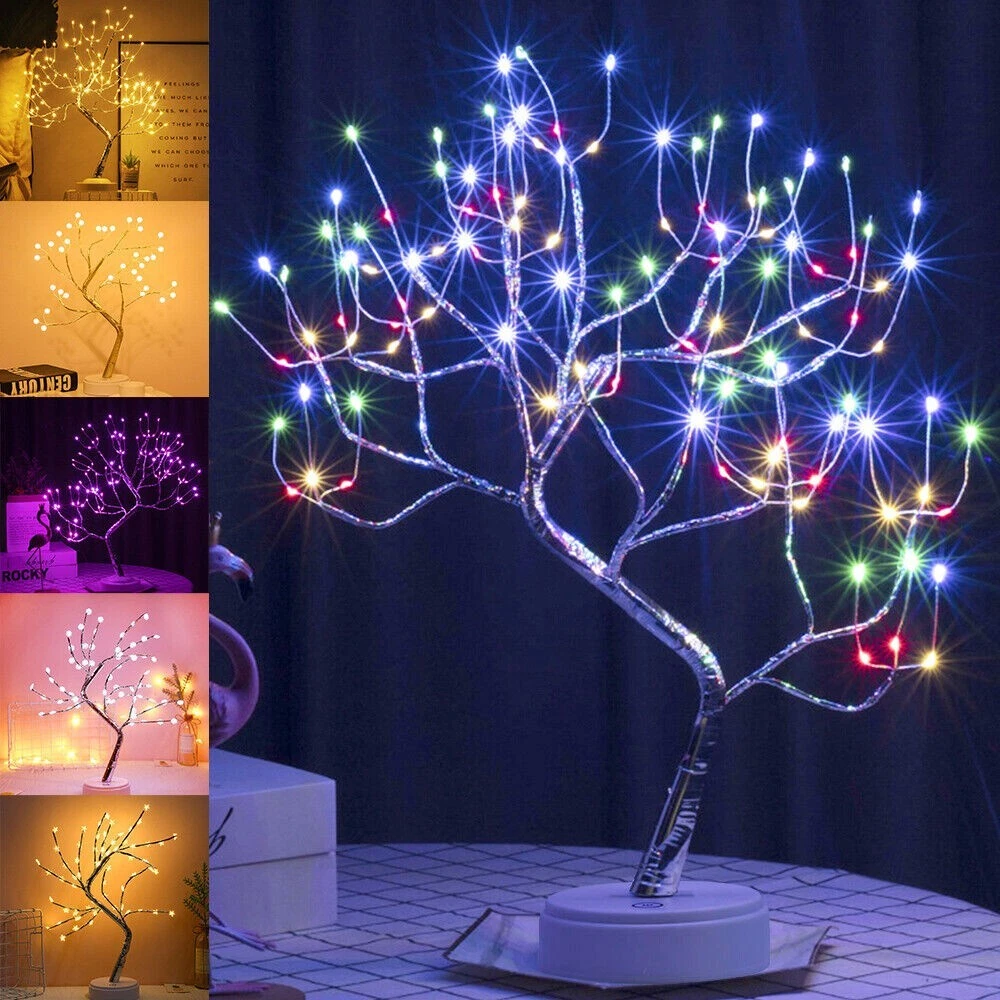 108 LED Christmas Birch Tree Light Up White Twig Fairy Lights Xmas Home Decor