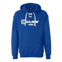 Clam Hockey Lace Hoodie - Xxxlarge (xxxl/blue) 10659 Clam Hockey Lace Hoodie - Xxxlarge (xxxl/blue) 10659