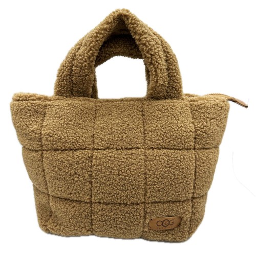 OOG Teddyfell Plüsch Shopper Tasche Wolle Schulter Henkeltasche Tote Bag Fluffy - Picture 35 of 40