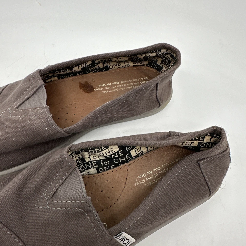 TOMS Niños Lona Clásicos Temporada Talla 4 Juvenil Gris Foto 4 de 4
