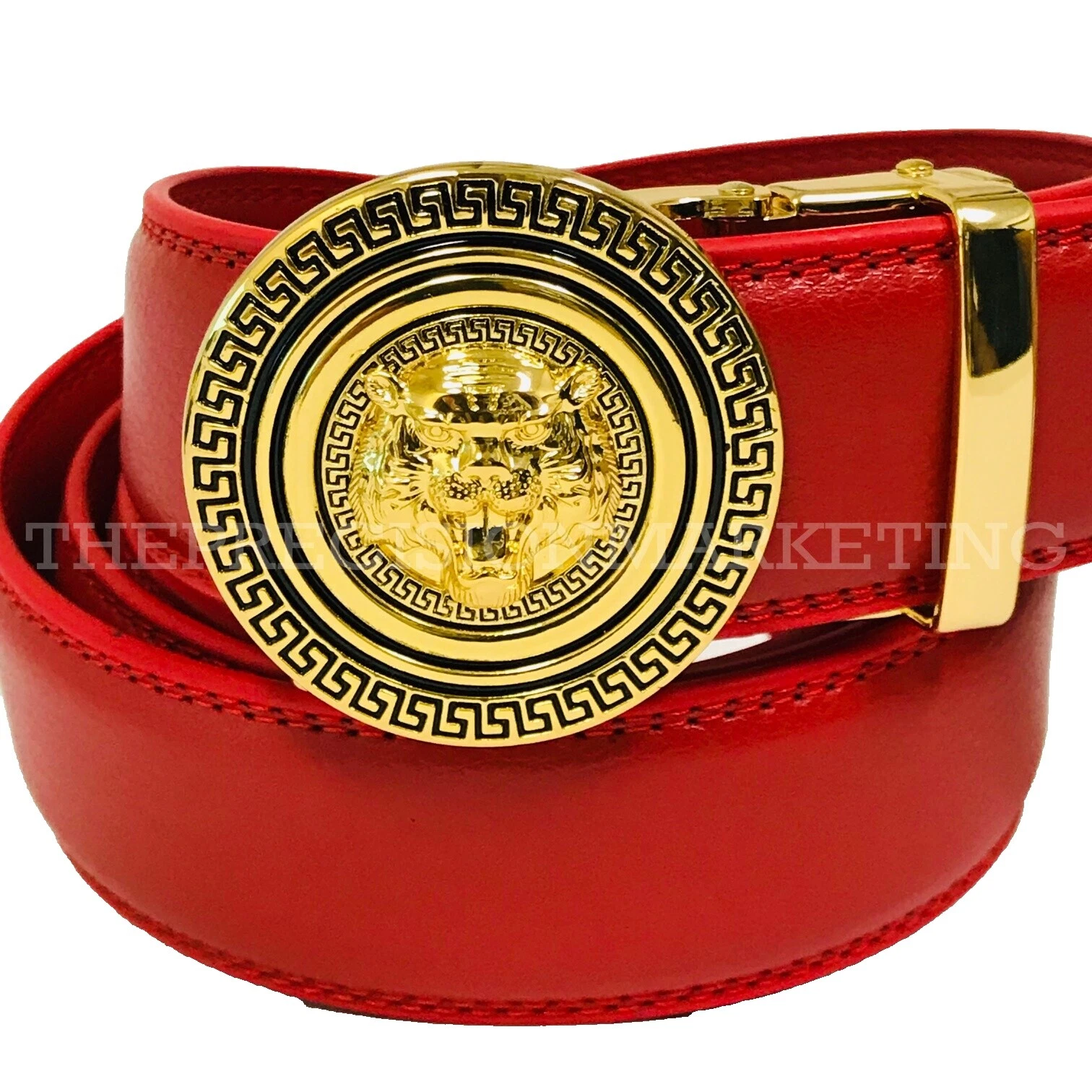 Cinturones de Cuero Sintético Buckle para hombres