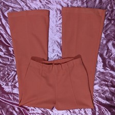Vintage 1970s women's salmon /orange flare bell bottoms sz m